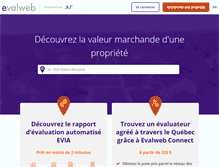 Tablet Screenshot of evalweb.ca